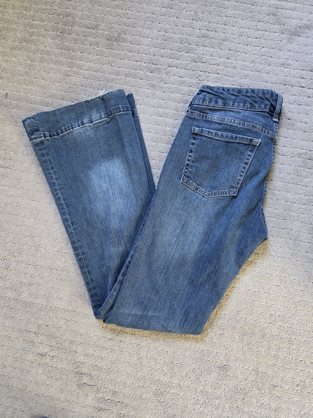 GAP Light Blue Premium Flare Jeans Waistband Detail